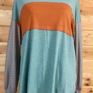 Colorblock Long Sleeve Top